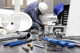 bathroom repair workers
